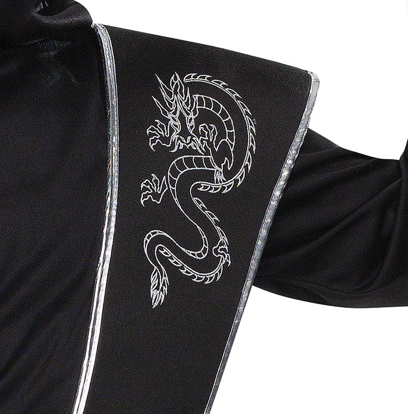 Fun World Mirror Ninja Silver Costume, Large 12-14, Multicolor - Image 3